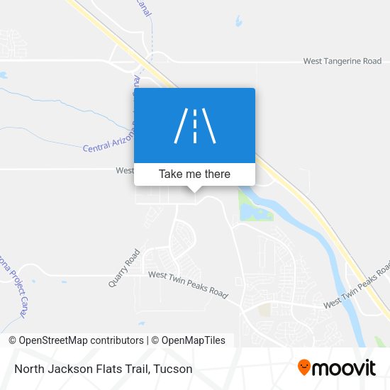 North Jackson Flats Trail map