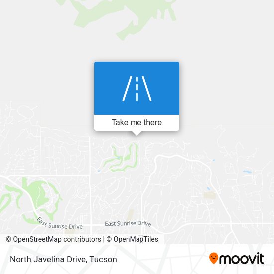 North Javelina Drive map