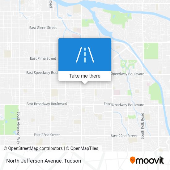 North Jefferson Avenue map