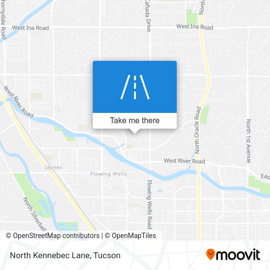 North Kennebec Lane map