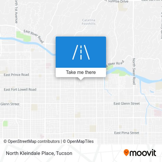 North Kleindale Place map