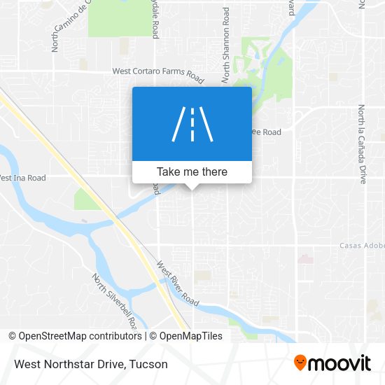 West Northstar Drive map