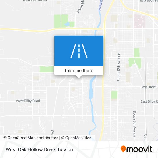 West Oak Hollow Drive map