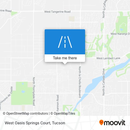 Mapa de West Oasis Springs Court