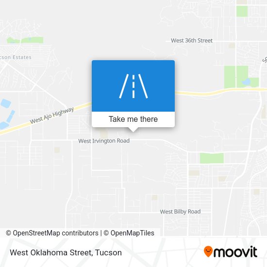 West Oklahoma Street map
