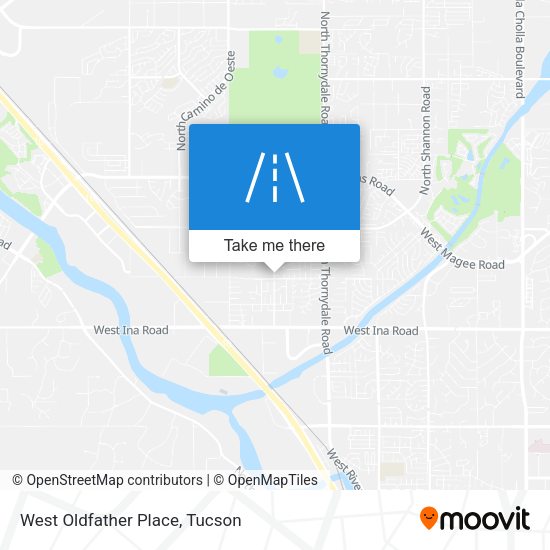 West Oldfather Place map