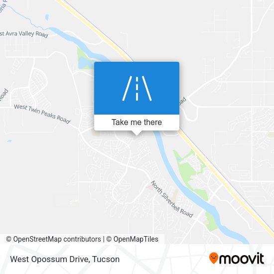 Mapa de West Opossum Drive