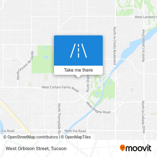 West Orbison Street map