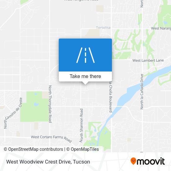 West Woodview Crest Drive map