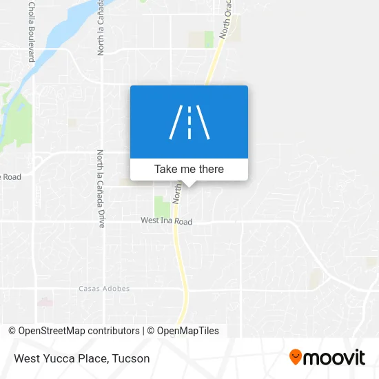Mapa de West Yucca Place