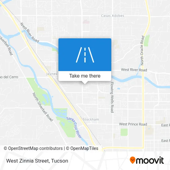 West Zinnia Street map