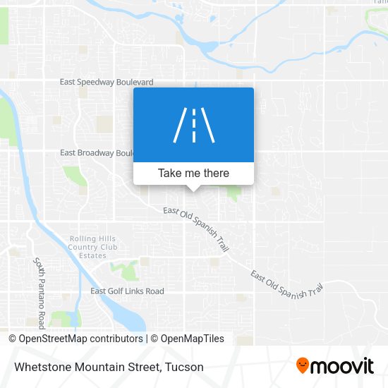 Whetstone Mountain Street map
