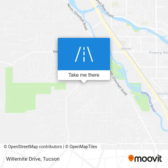 Willemite Drive map