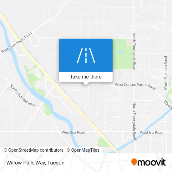 Willow Park Way map
