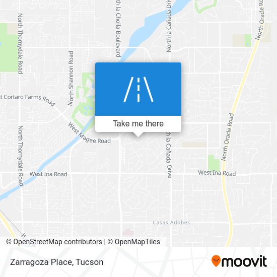 Zarragoza Place map
