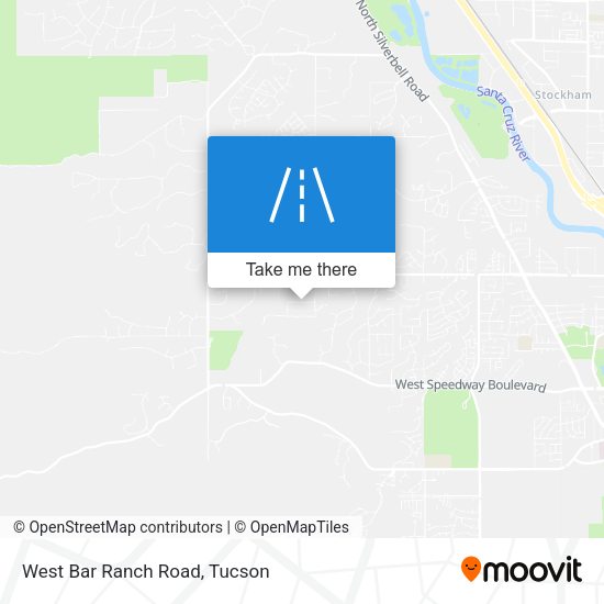 West Bar Ranch Road map