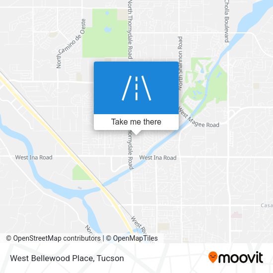 Mapa de West Bellewood Place