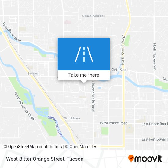 West Bitter Orange Street map