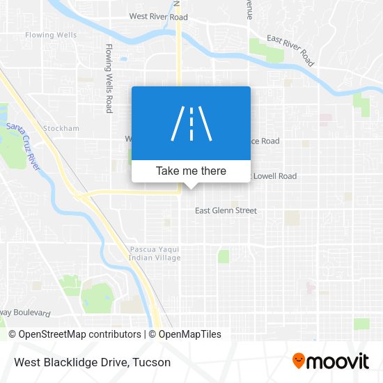 West Blacklidge Drive map