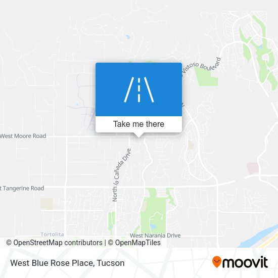 West Blue Rose Place map