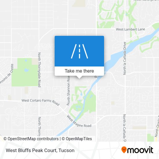 Mapa de West Bluffs Peak Court