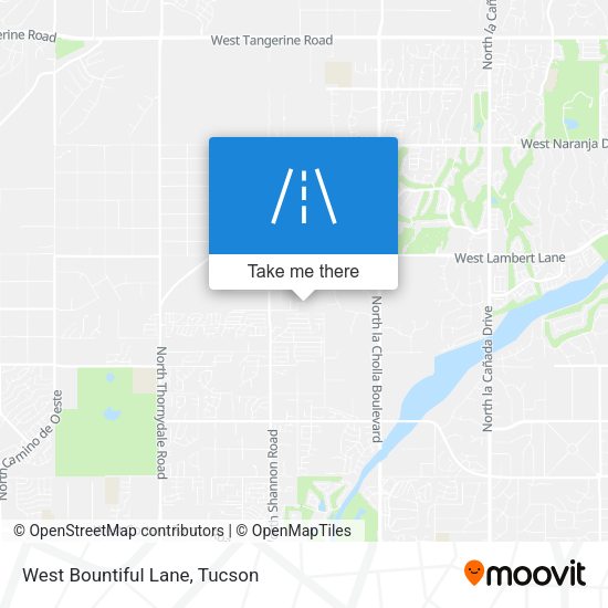 West Bountiful Lane map