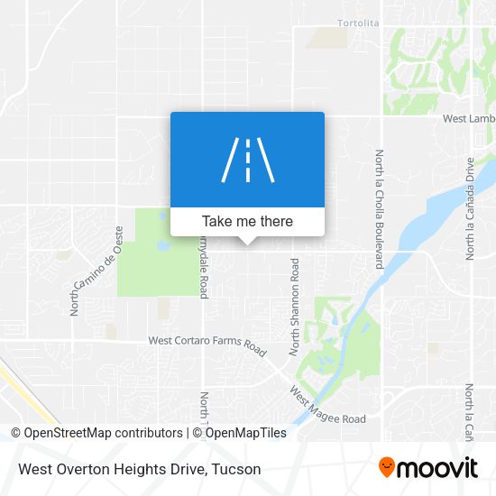 West Overton Heights Drive map
