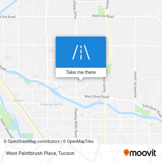 Mapa de West Paintbrush Place