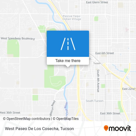 West Paseo De Los Cosecha map