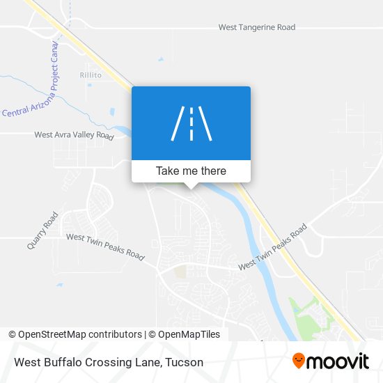 West Buffalo Crossing Lane map