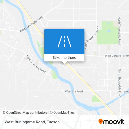 Mapa de West Burlingame Road
