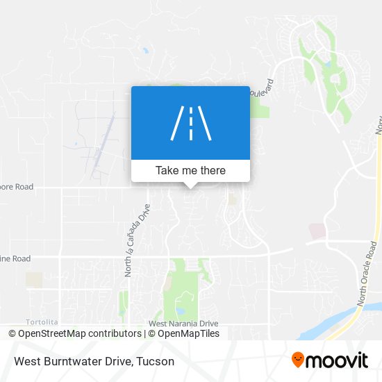 West Burntwater Drive map