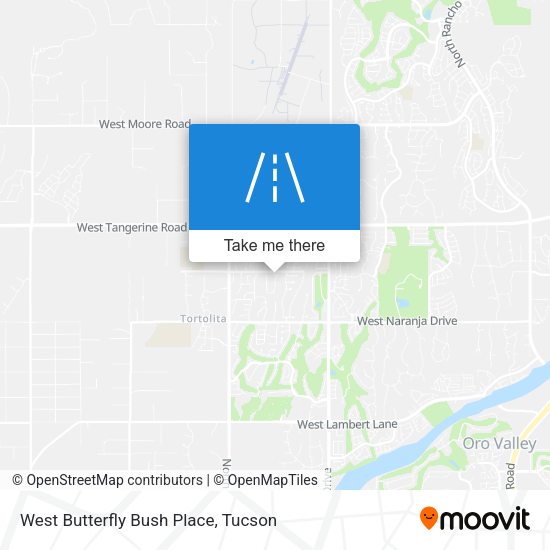 West Butterfly Bush Place map