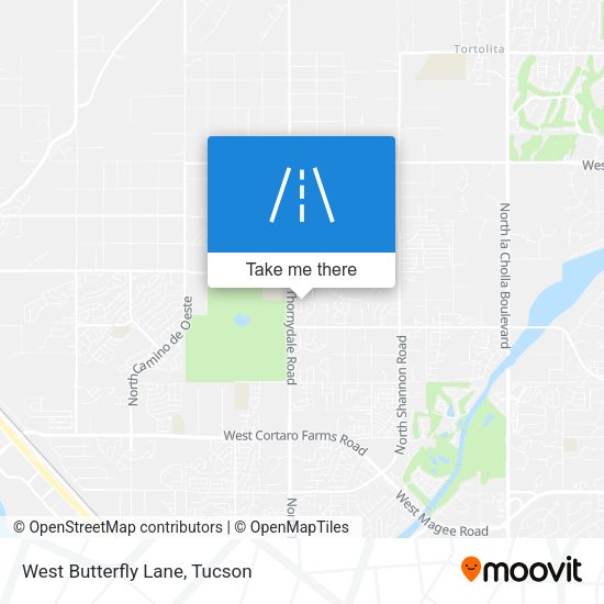 West Butterfly Lane map