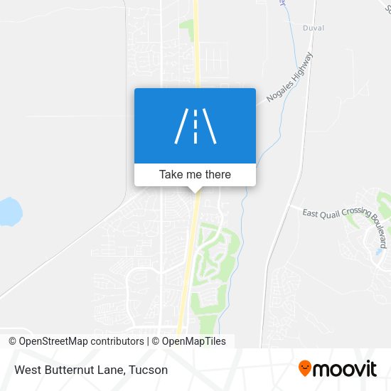 West Butternut Lane map