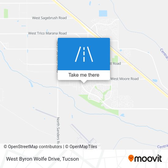 West Byron Wolfe Drive map