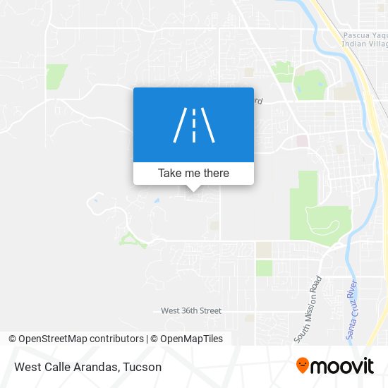 Mapa de West Calle Arandas