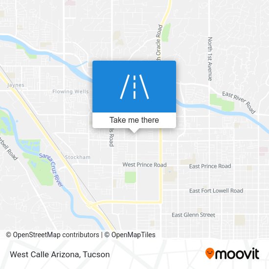 Mapa de West Calle Arizona