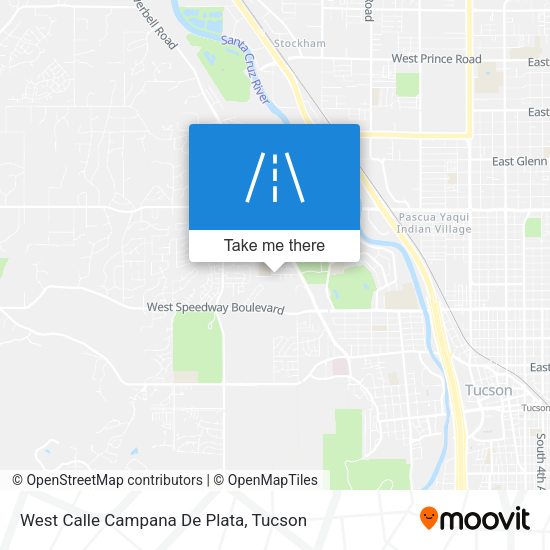 Mapa de West Calle Campana De Plata