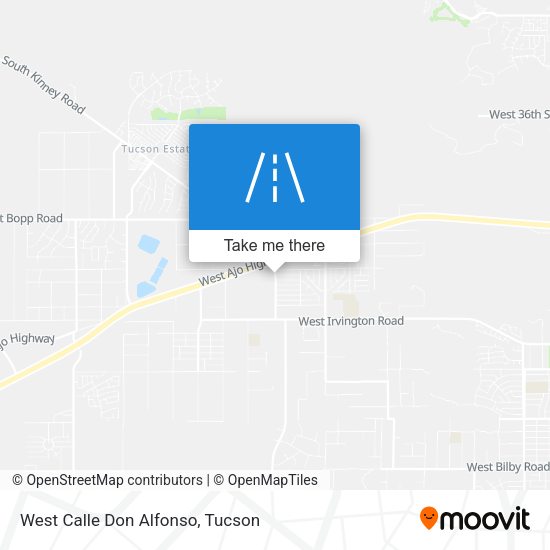 West Calle Don Alfonso map