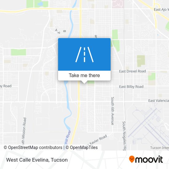 West Calle Evelina map
