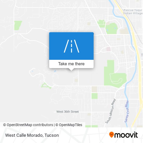 Mapa de West Calle Morado
