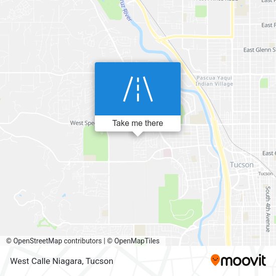 Mapa de West Calle Niagara