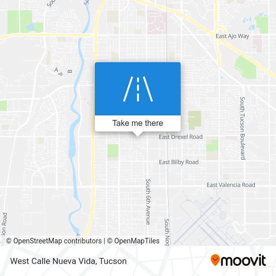 Mapa de West Calle Nueva Vida