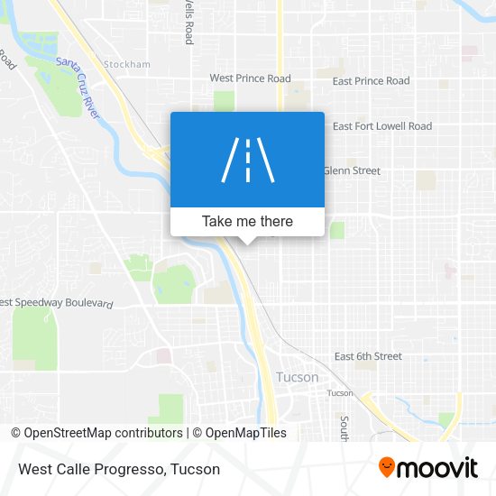 West Calle Progresso map