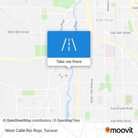 West Calle Rio Rojo map