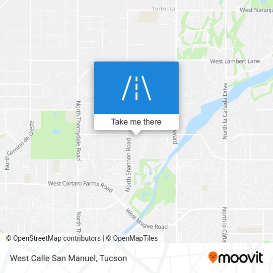 Mapa de West Calle San Manuel