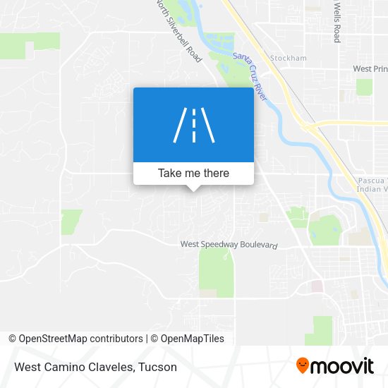 West Camino Claveles map