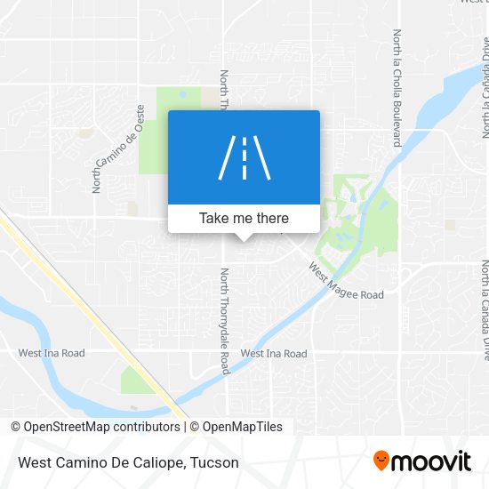 West Camino De Caliope map
