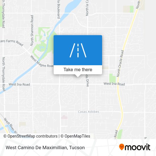West Camino De Maximillian map